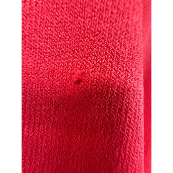 Red Cardigan sweater women's size Large 3/4 sleeve George flaw see description - Picture 5 of 16